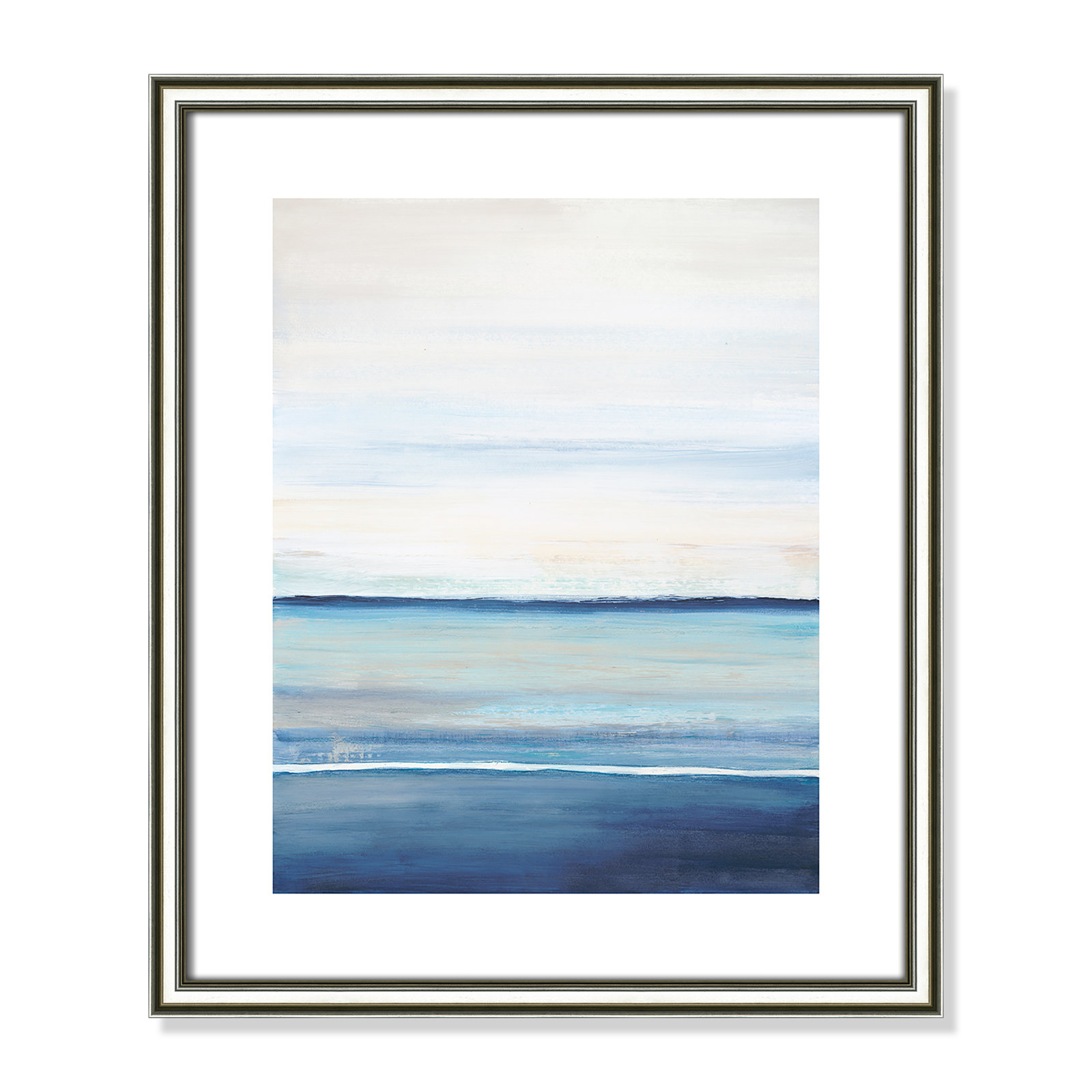 Emmit "Distant Whispers" Print by Filippo Ioco, 19" H x 16" W x 0.88" D, Silver Framed Paper