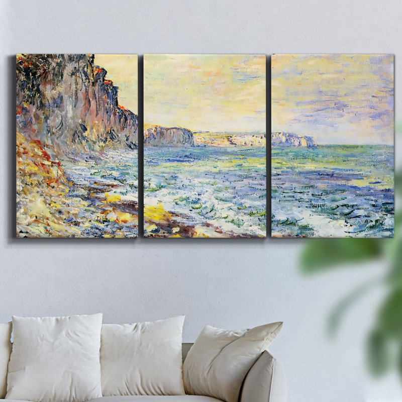 Squall I sur toile, reproduction de 3 pièces, H 60 po x l 120 po x P 2 po