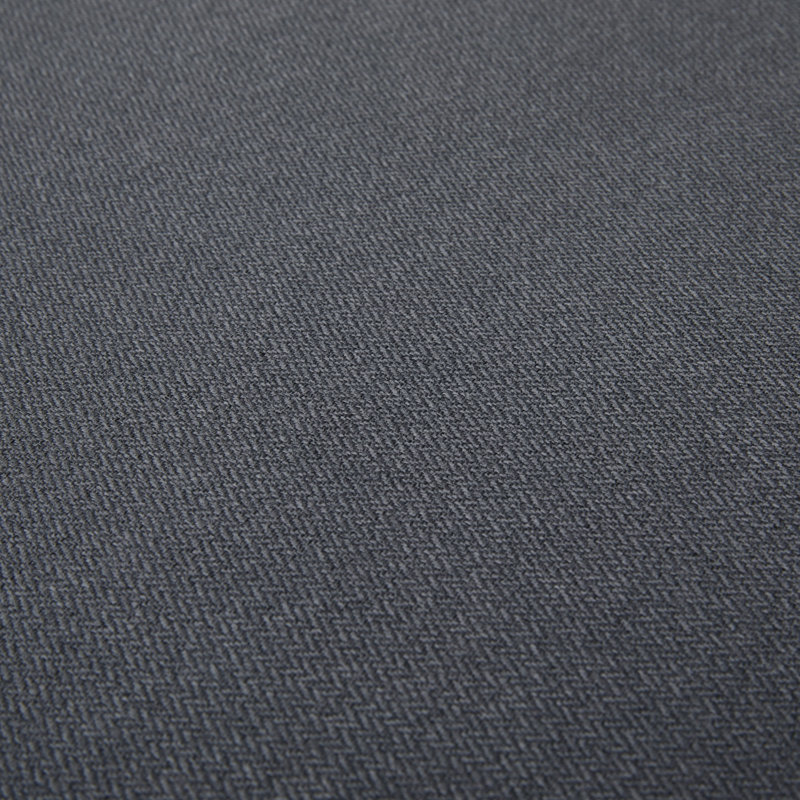 Linen Blend Blackout Curtain Panel Pair, Charcoal, 117cm Width x 137cm Drop