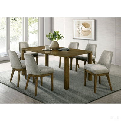 Bryant Brown Oak Rectangular Dining Set