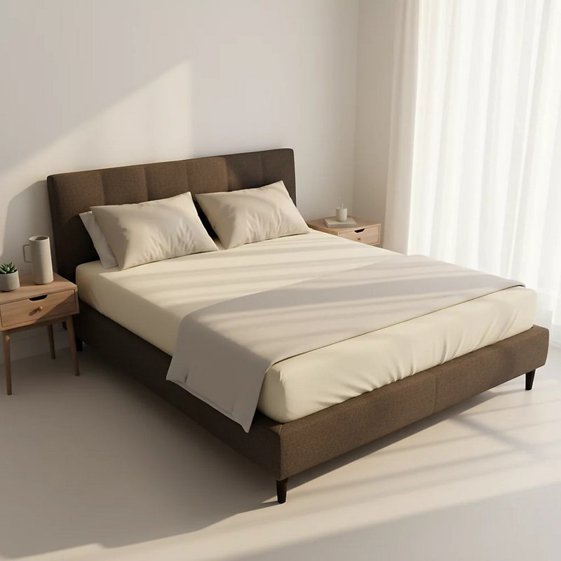 Agathla White Noise Cool Plus 6" (15cm) Medium Firm Memory Foam Mattress, Small Double (4')