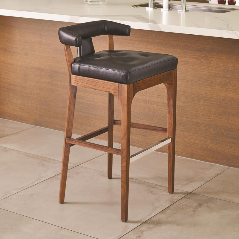 Moderno Stool, Bar Stool (31" Seat Height), Black
