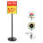 Standing Sign Holder 8.5 x 11 inch Acrylic Panel 360 Degree Adjustable, Marble Base Easy Assembly