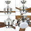 Ventilateur de plafond d'intérieur à DEL 54 po avec ensemble d'éclairage, abat-jour opale et télécommande-1658715201