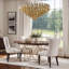 Lustre en cristal doré superposé - tailles multiples, suspension réglable, ampoules E12 incluses, éclairage élégant pour la salle à manger et le salon-846577054-846577051