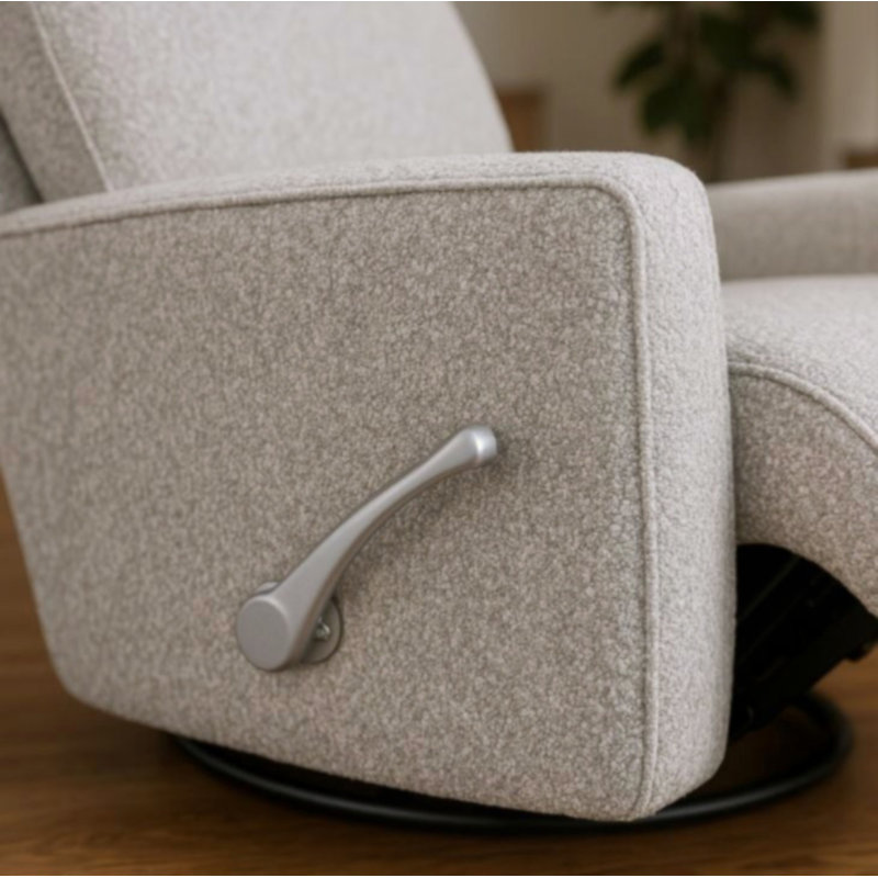 Fauteuil inclinable pivotant Gellar, bouleau, Granite