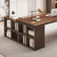 Bureaux en bois massif en L noyer-107934397-107934399