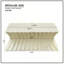 Table basse vintage robuste en fibre de verre pour salon appartement bureau beige