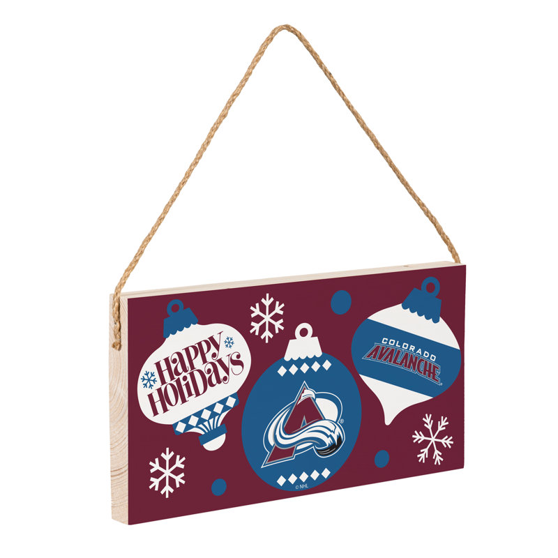 Plaque murale en bois Colorado 6 x 11 Colorado Avalanche