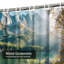 Rideau de douche avec 12 crochets Autumn Landscape-1320198940