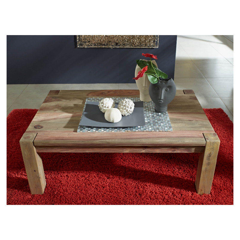 Nature Solid Wood Four Leg Coffee Table