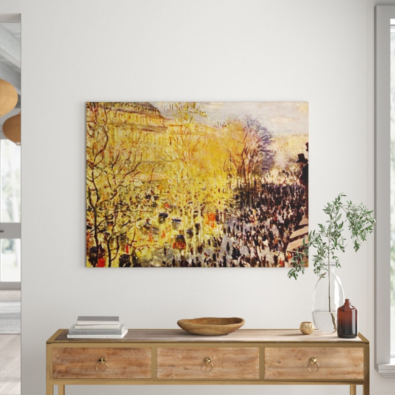 Claude Monet - No Frame Painting on Wood, 90cm H x 120cm W x 1.8cm D