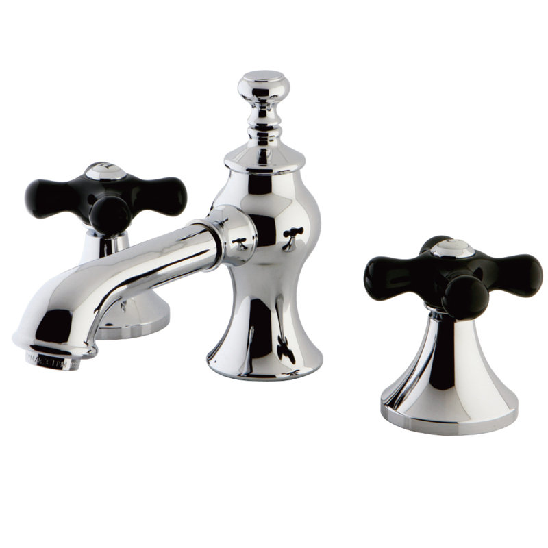 Robinet de salle de bain espacé Kingston, Chrome poli