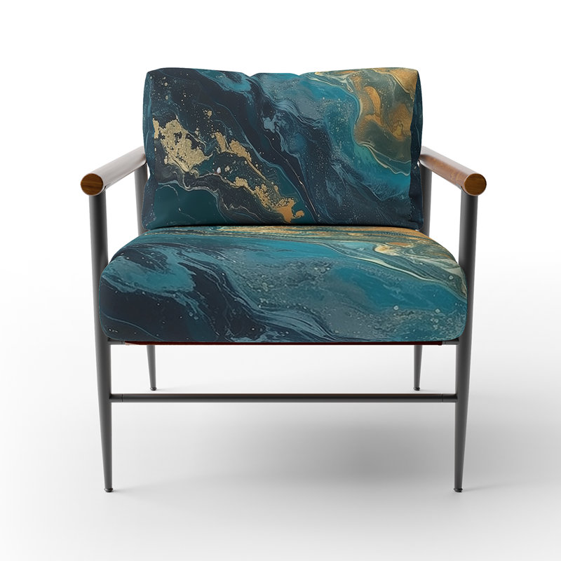 Fauteuil d'appoint Creel, Noir, noir, noir, noir