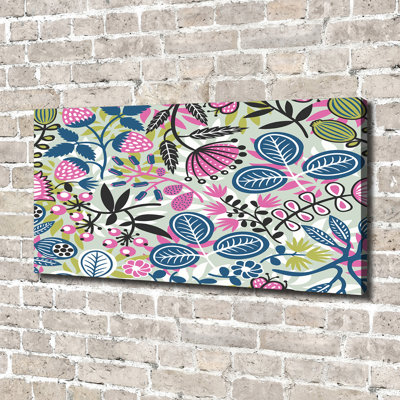 Floral Pattern - Wrapped Canvas Print