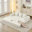 Canapé-lit beige, canapé-lit pliant convertible avec chenille, lit confortable de conception modulaire, accoudoir en chenille, matériau respirant, installation rapide-1726356078