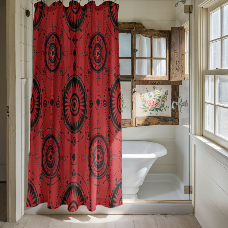 Boho Elements - Premium Shower Curtain, 74"H x 71"W