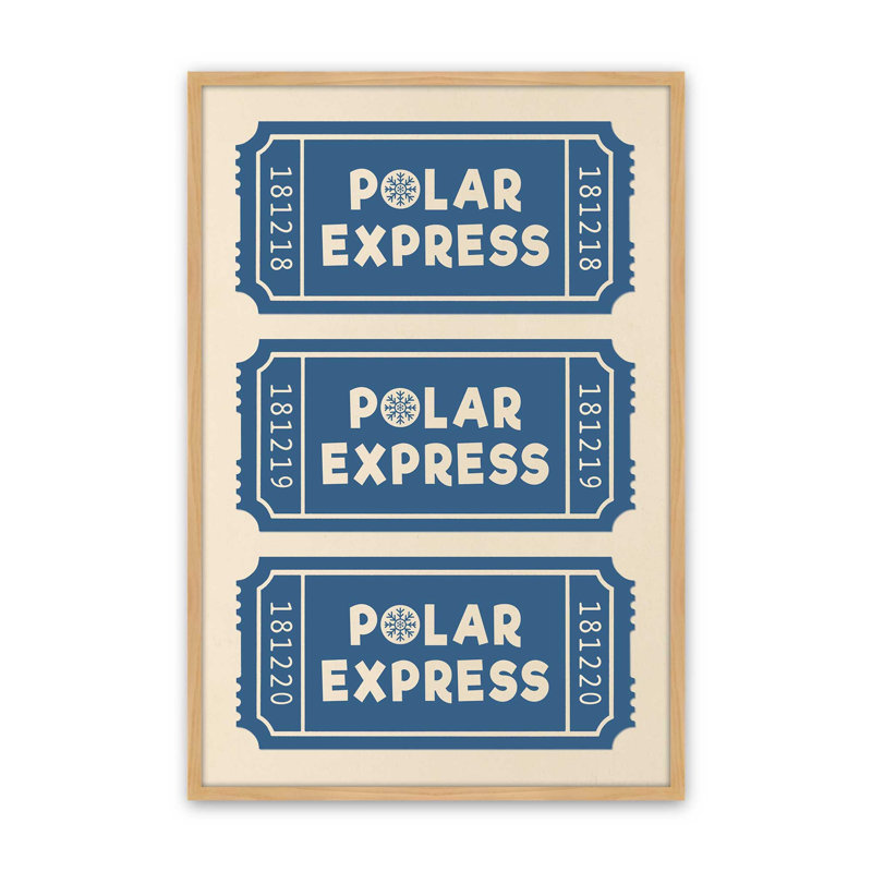 «Frosty Train Ride», reproduction d'art, 24 po x 36 po, Érable américain