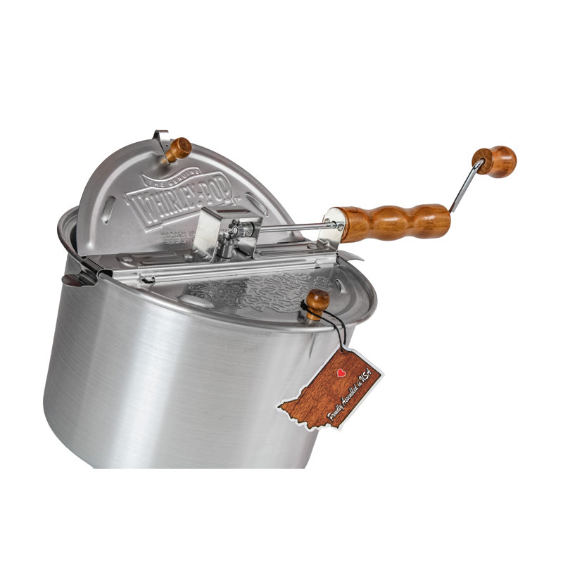 Whirley Pop Stovetop Popcorn Popper, Silver
