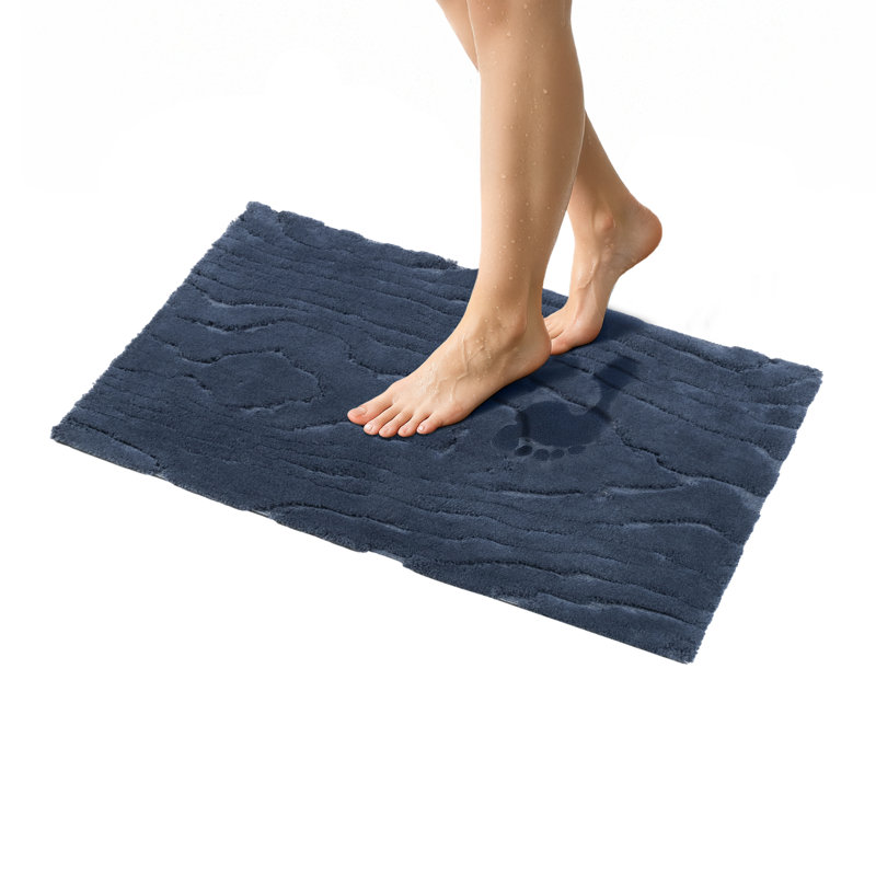  Non-Slip Bath Rug Bath Mat, Navy