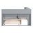 Dumbarton Erby Wood Bookcase Storage Bed with Trundle,Storage Shelf and USB Charging Ports-708367272-708367277