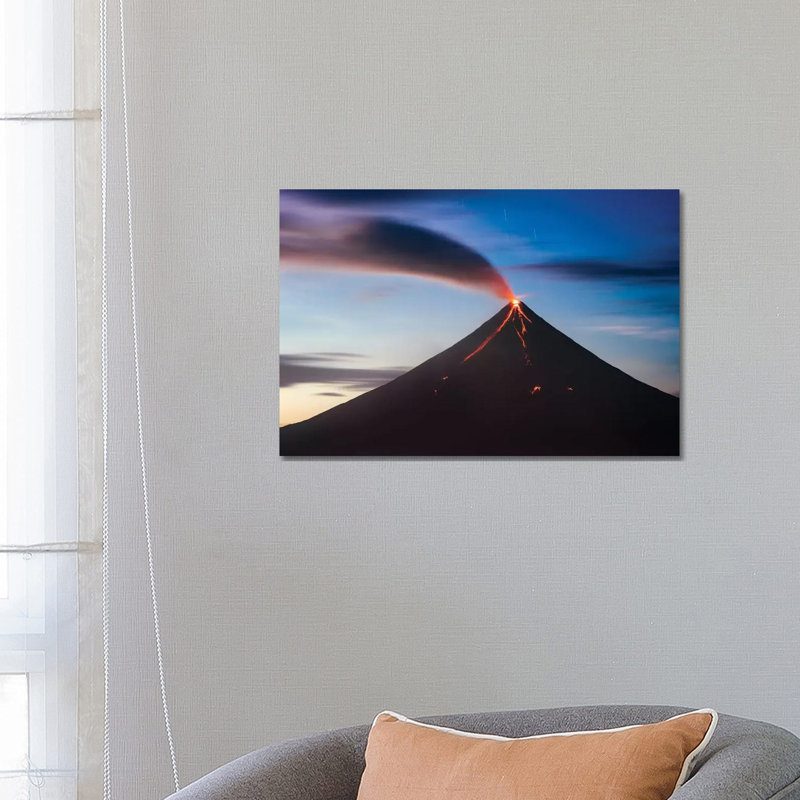 Volcano Eruption, Philippines by Matteo Colombo - Print on Canvas, 30.48cm H x 45.72cm W x 1.91cm D, Wrapped Canvas