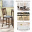Chaises de salle à manger seulement, ensemble de chaises de salle à manger à hauteur de comptoir pour 4 personnes, chaise de cuisine avec siège rembourré