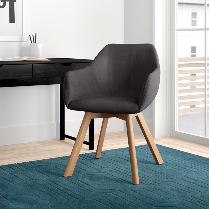 Alaina Upholstered Armchair, Black