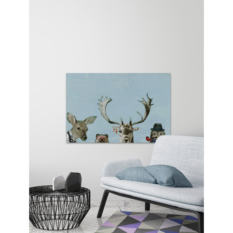 'Too Cool for the Party' Print on Wrapped Canvas, 8" H x 12" W x 1.5" D