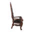 Fauteuil en cuir en forme de trône Lord Raffles