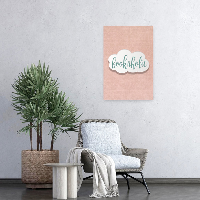 Bookaholique contemporain, art abstrait, H 24 po x l 16 po