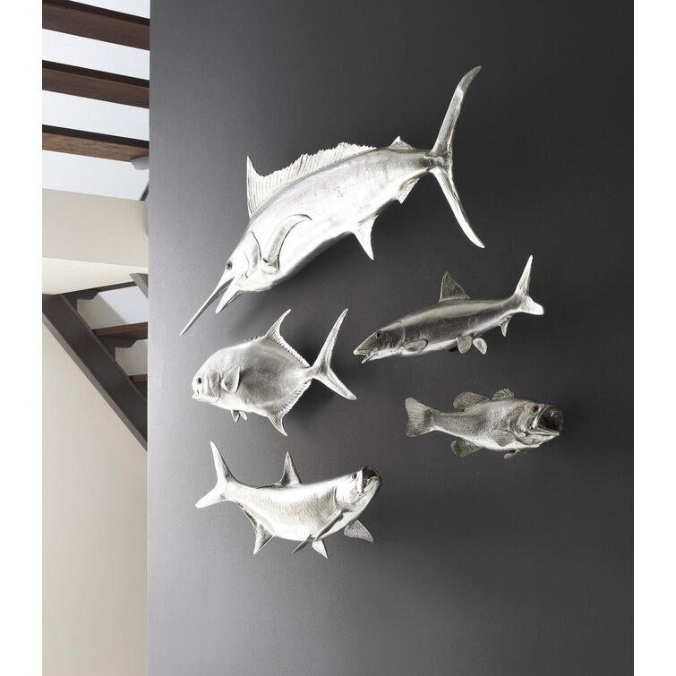 Phillips Collection Largemouth Bass Fish, Silver Leaf