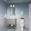 Meuble-lavabo 2 lumières Verlana 14 po - Nickel brossé-990697297-990697301-990697302