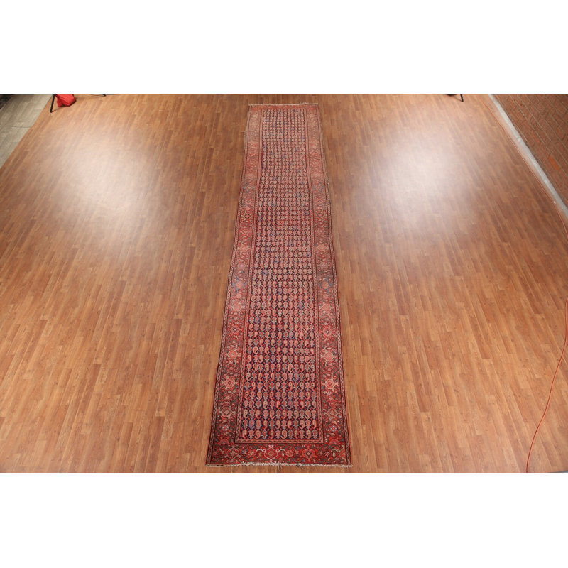 Tapis de couloir antique pré-1900 4 x 18