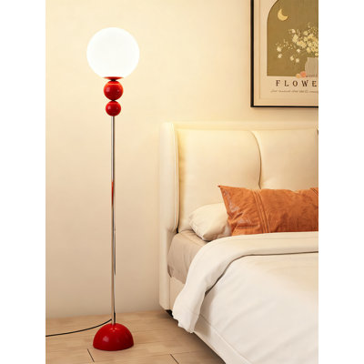 Modern minimalist iron and PVC floor lamp