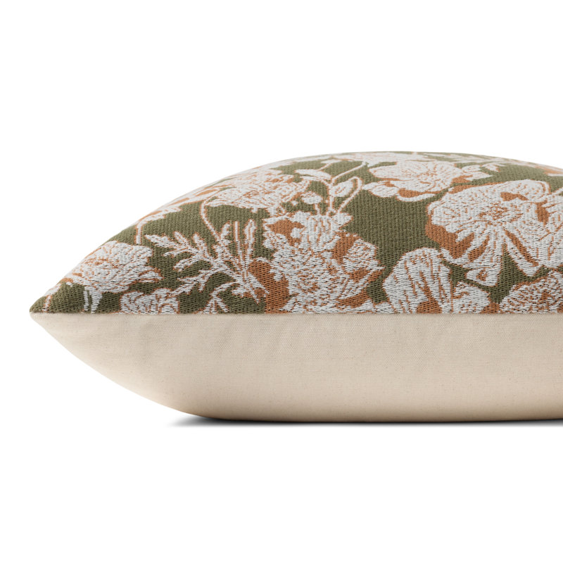 Chris Loves Julia Matilda Throw Pillow Cover, 18"H x 18"W x 4'D, Olive