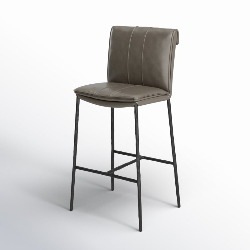Mayer 26 Counter Stool Antique Brown, Bar Stool (31" Seat Height), Pewter Gray