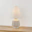 Très grande lampe de table en laiton vieilli et céramique Coccon par Cortney Bishop