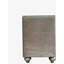 Table de chevet en velours beige Lucienne