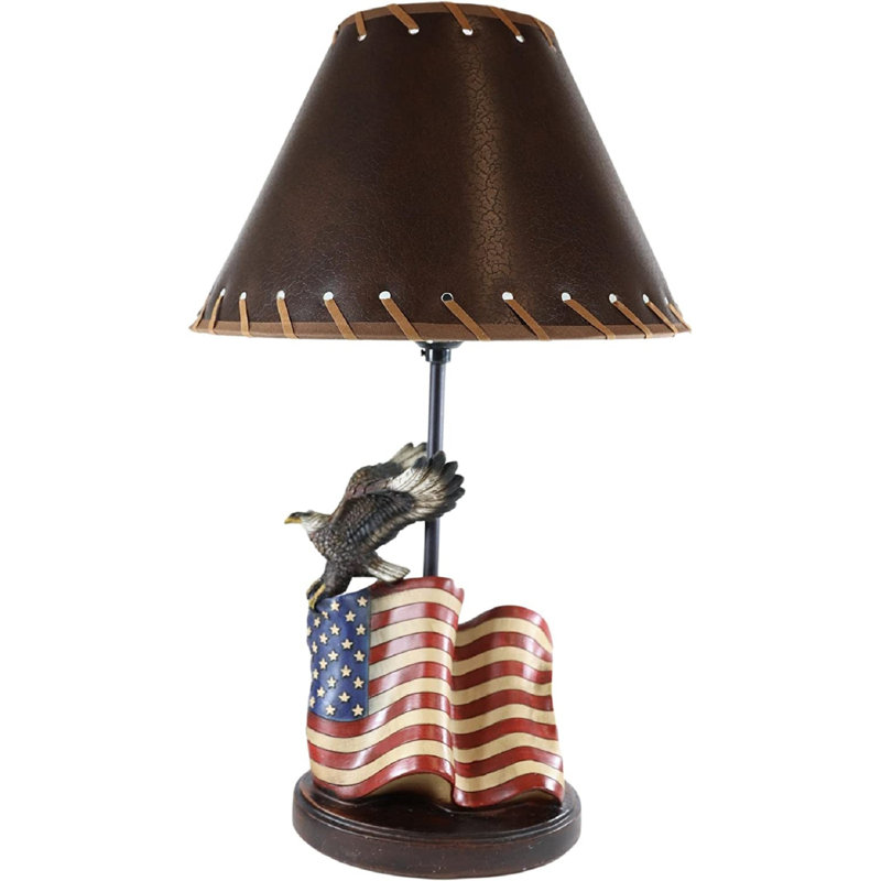 Lampe de table en résine, H 23,5 po x l 8 po x P 5 po