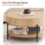 Table basse ronde 30,47 po avec tiroirs-431786064