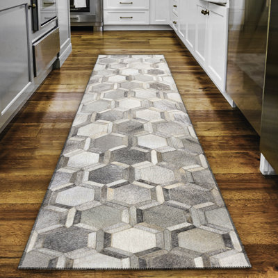 Edilberto Chenille Washable Patchwork Indoor / Outdoor Rug