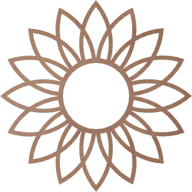 Médaillon de plafond 28 "x 28" x P 9 3/4 "x P 3/8" Daisy, H 36 po x l 36 po x P 0,38 po