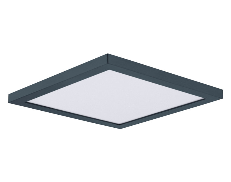 Verletta Glass LED Flush Mount, Black