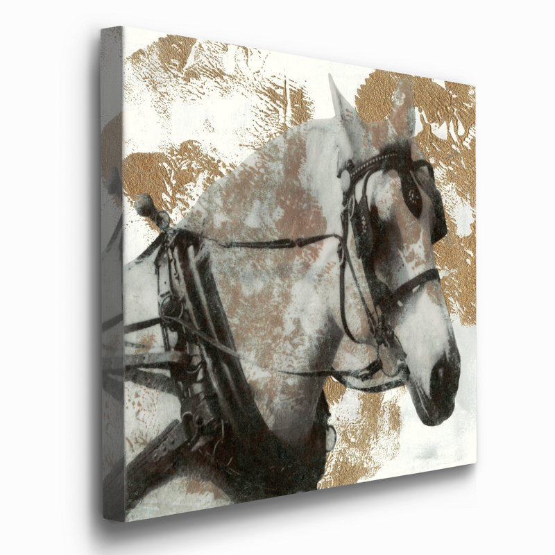 « Driving Horses II », reproduction d’art sur toile tendue, H 40 po x l 40 po x P 1 po
