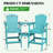 Wolak HDPE Outdoor Adirondack Chair Set With Detachable Tray-920299647