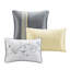 Ensemble de couette brodée 7 pièces jaune queen pour chambre à coucher-1420026117-1420026137