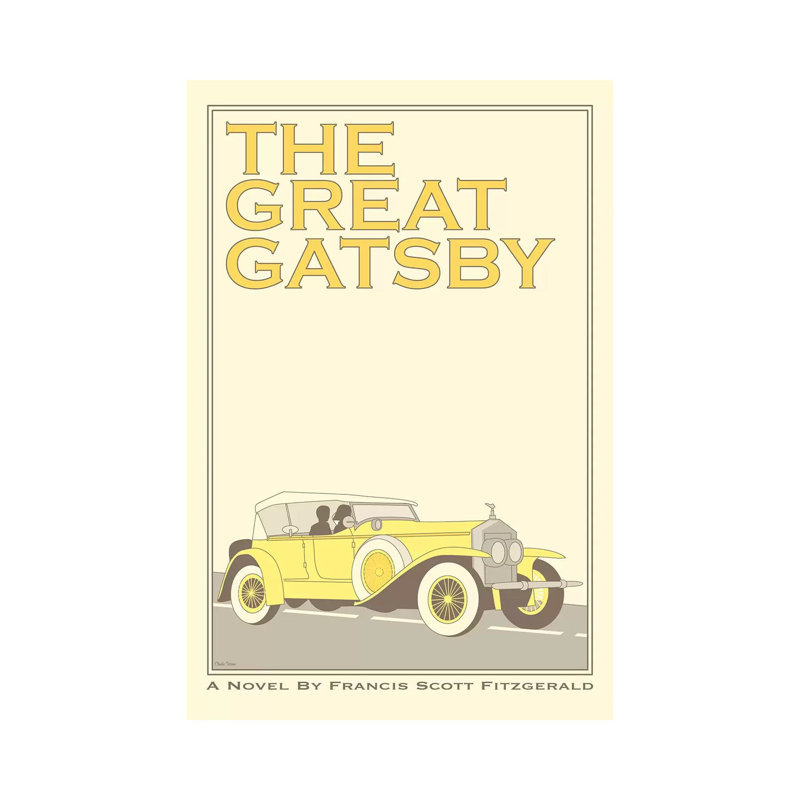 «The Great Gatsby» par Claudia Varosio - Publicité sur toile tendue, H 12 po x l 8 po x P 0,75 po