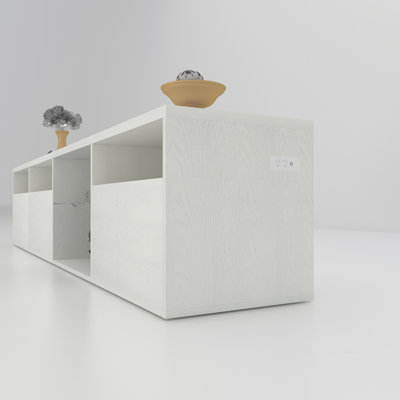 Modern TV Console with Storage and RGB Lights for Entertainment