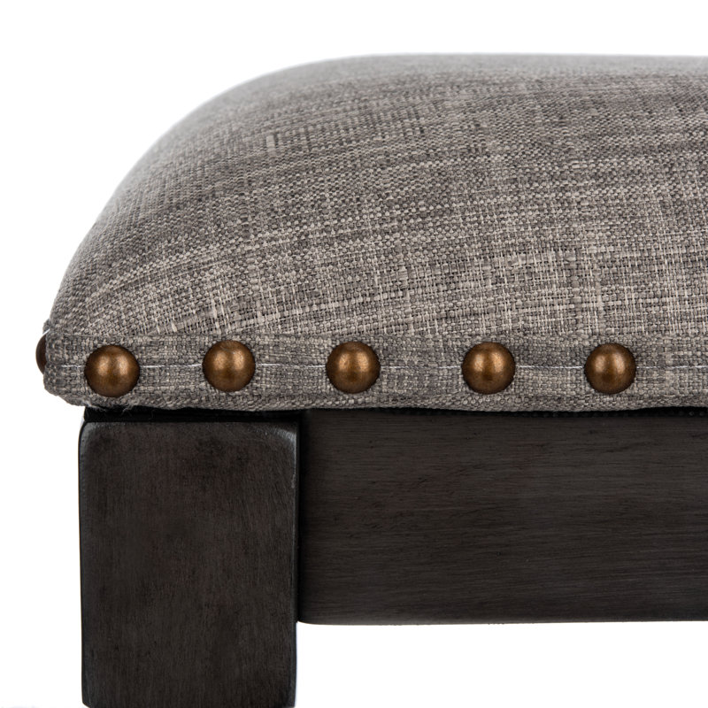Tabouret de comptoir Hertzog, Gris, Lin